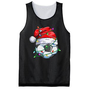 Santa Soccer Ball Sports Design- Christmas Soccer Player Mesh Reversible Basketball Jersey Tank