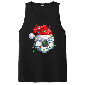 Santa Soccer Ball Sports Design- Christmas Soccer Player PosiCharge Competitor Tank