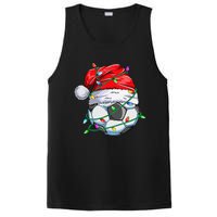 Santa Soccer Ball Sports Design- Christmas Soccer Player PosiCharge Competitor Tank