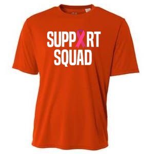 Support Squad Breast Cancer Awareness Ribbon Cooling Performance Crew T-Shirt