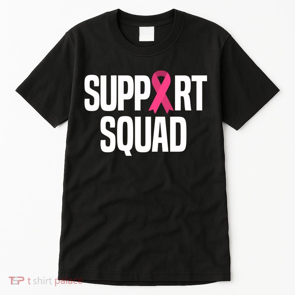 Support Squad Breast Cancer Awareness Ribbon Tall T-Shirt