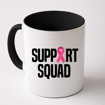 Support Squad Breast Cancer Awareness Ribbon Mug