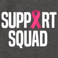 Support Squad Breast Cancer Awareness Ribbon Vector Backpack