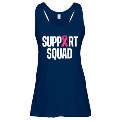 Support Squad Breast Cancer Awareness Ribbon Ladies Essential Flowy Tank