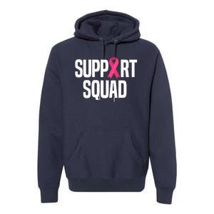 Support Squad Breast Cancer Awareness Ribbon Premium Hoodie