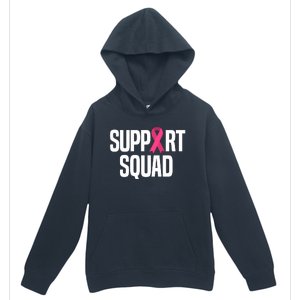 Support Squad Breast Cancer Awareness Ribbon Urban Pullover Hoodie