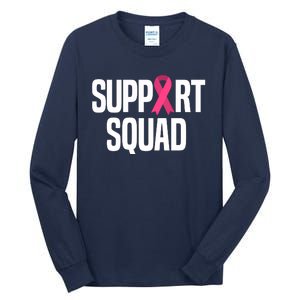 Support Squad Breast Cancer Awareness Ribbon Tall Long Sleeve T-Shirt