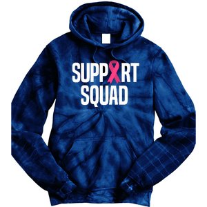 Support Squad Breast Cancer Awareness Ribbon Tie Dye Hoodie