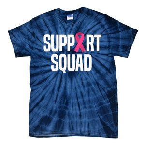 Support Squad Breast Cancer Awareness Ribbon Tie-Dye T-Shirt