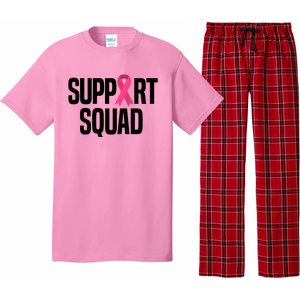 Support Squad Breast Cancer Awareness Ribbon Pajama Set