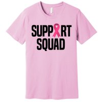 Support Squad Breast Cancer Awareness Ribbon Premium T-Shirt