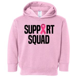 Support Squad Breast Cancer Awareness Ribbon Toddler Hoodie