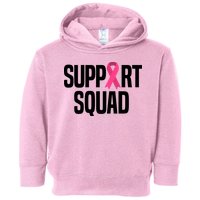 Support Squad Breast Cancer Awareness Ribbon Toddler Hoodie