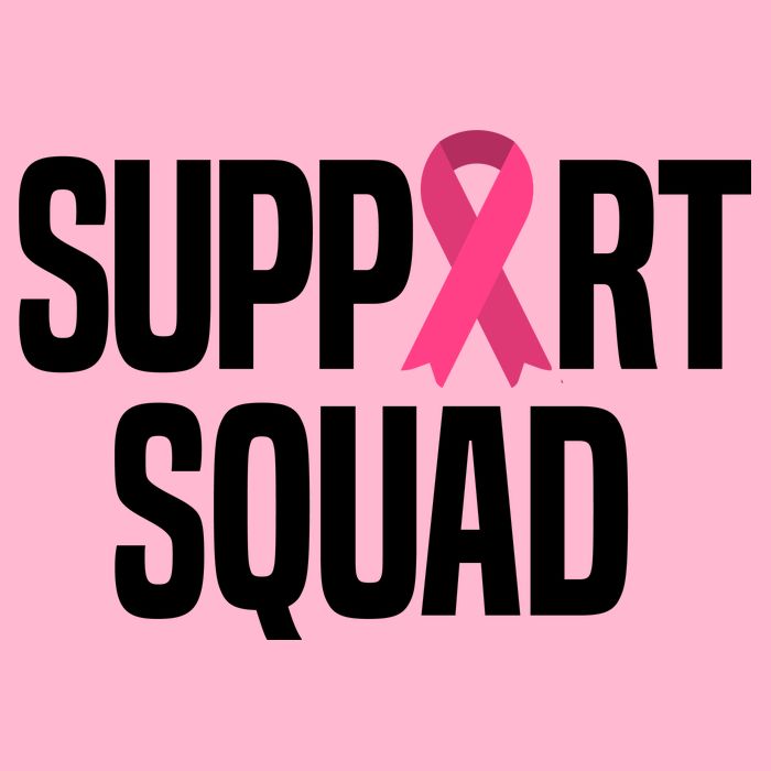 Support Squad Breast Cancer Awareness Ribbon Toddler Hoodie