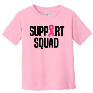 Support Squad Breast Cancer Awareness Ribbon Toddler T-Shirt