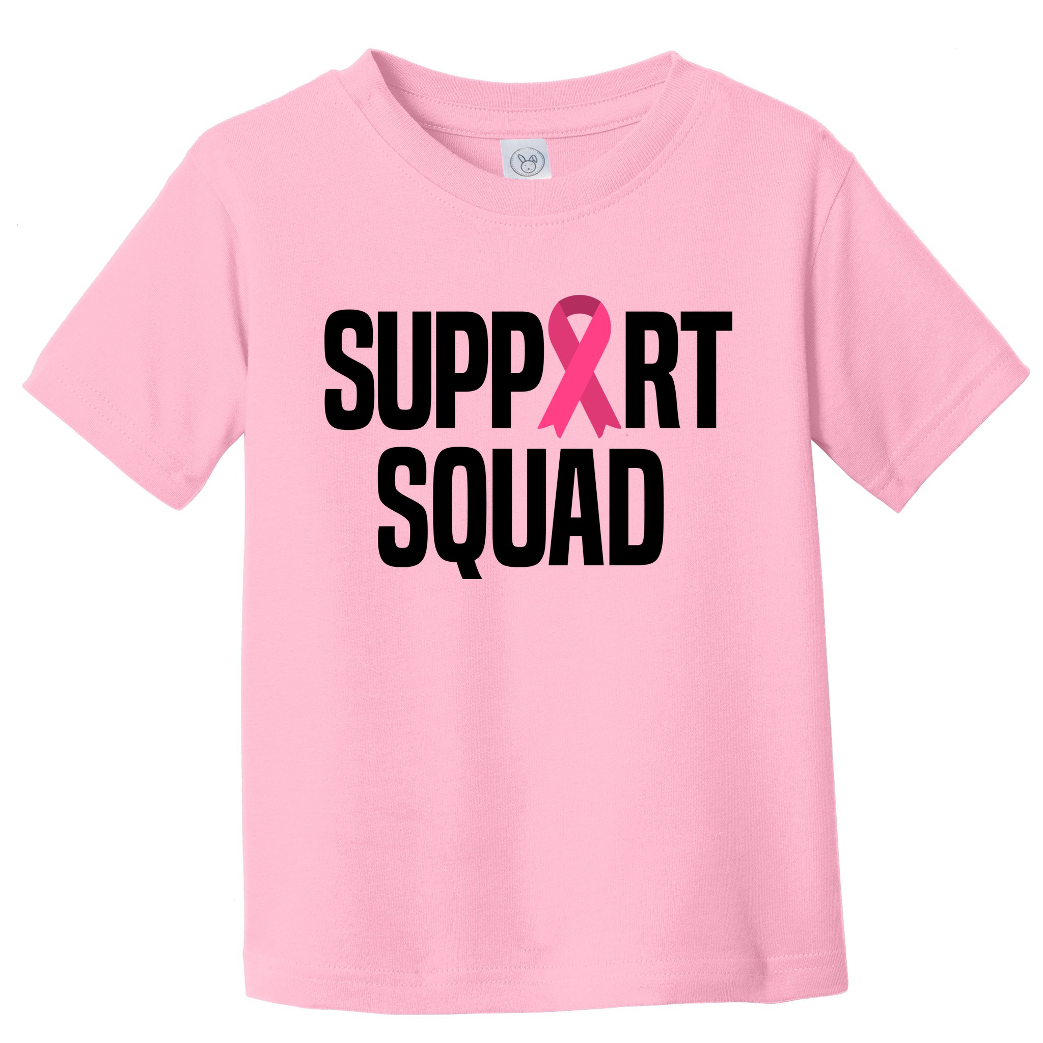 Support Squad Breast Cancer Awareness Ribbon Toddler T-Shirt