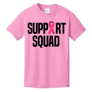 Support Squad Breast Cancer Awareness Ribbon Kids T-Shirt