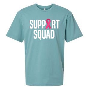 Support Squad Breast Cancer Awareness Ribbon Sueded Cloud Jersey T-Shirt