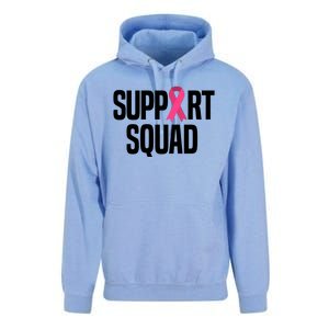 Support Squad Breast Cancer Awareness Ribbon Unisex Surf Hoodie