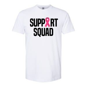 Support Squad Breast Cancer Awareness Ribbon Softstyle CVC T-Shirt