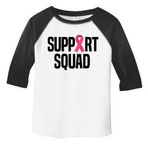 Support Squad Breast Cancer Awareness Ribbon Toddler Fine Jersey T-Shirt