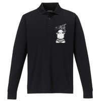 Spooky Spirit Board Halloween Costume Funny and Mysterious Performance Long Sleeve Polo