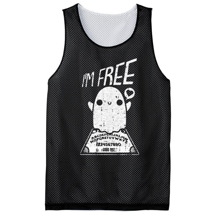 Spooky Spirit Board Halloween Costume Funny and Mysterious Mesh Reversible Basketball Jersey Tank