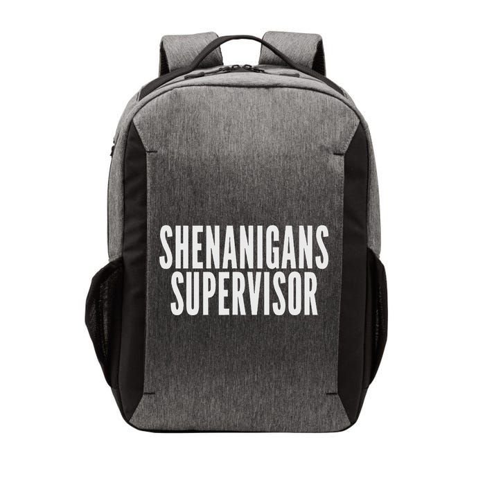 Shenanigans Supervisor Black Humorous Design Party Theme Smal Vector Backpack