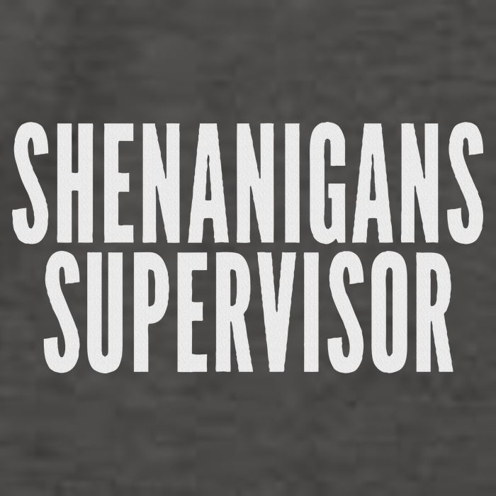 Shenanigans Supervisor Black Humorous Design Party Theme Smal Vector Backpack