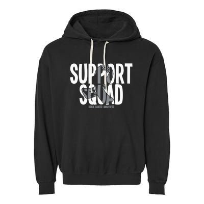 Support Squad Brain Cancer Awareness Garment-Dyed Fleece Hoodie