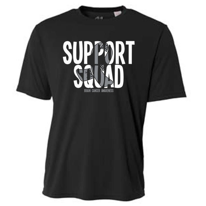 Support Squad Brain Cancer Awareness Cooling Performance Crew T-Shirt