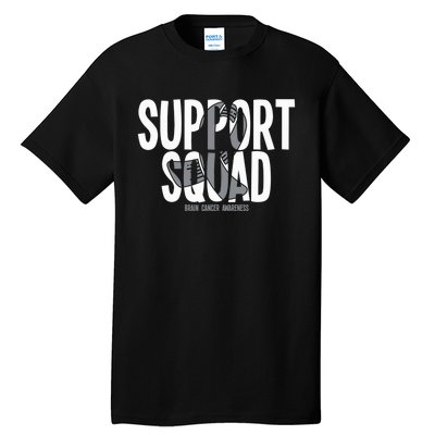 Support Squad Brain Cancer Awareness Tall T-Shirt