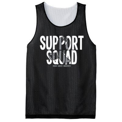 Support Squad Brain Cancer Awareness Mesh Reversible Basketball Jersey Tank