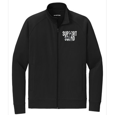 Support Squad Brain Cancer Awareness Stretch Full-Zip Cadet Jacket