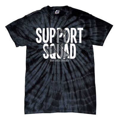 Support Squad Brain Cancer Awareness Tie-Dye T-Shirt