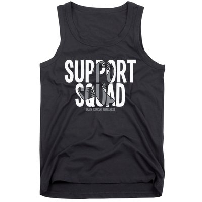 Support Squad Brain Cancer Awareness Tank Top