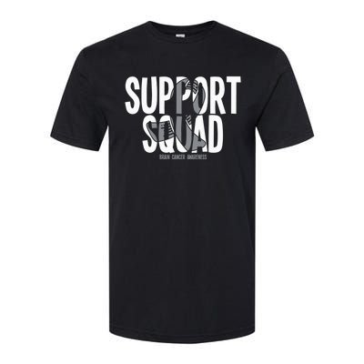 Support Squad Brain Cancer Awareness Softstyle CVC T-Shirt