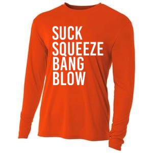 Suck Squeeze Bang Blow Funny Mechanic Car Piston Engine Gift Cooling Performance Long Sleeve Crew