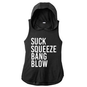 Suck Squeeze Bang Blow Funny Mechanic Car Piston Engine Gift Ladies PosiCharge Tri-Blend Wicking Draft Hoodie Tank