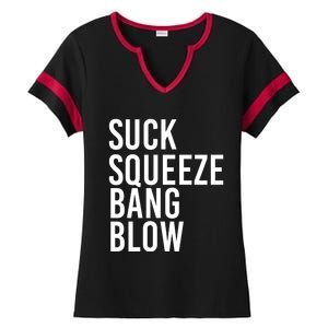 Suck Squeeze Bang Blow Funny Mechanic Car Piston Engine Gift Ladies Halftime Notch Neck Tee