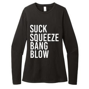 Suck Squeeze Bang Blow Funny Mechanic Car Piston Engine Gift Womens CVC Long Sleeve Shirt