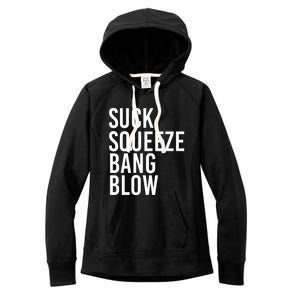 Suck Squeeze Bang Blow Funny Mechanic Car Piston Engine Gift Women's Fleece Hoodie