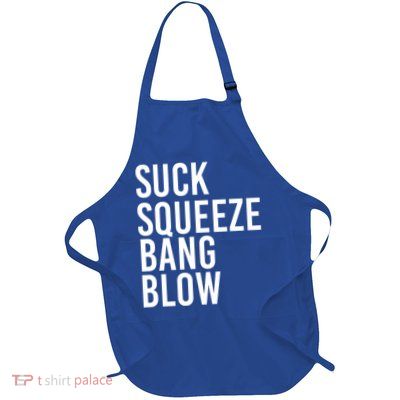 Suck Squeeze Bang Blow Funny Mechanic Car Piston Engine Gift Full-Length Apron With Pockets