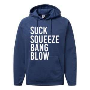 Suck Squeeze Bang Blow Funny Mechanic Car Piston Engine Gift Performance Fleece Hoodie