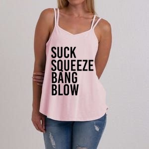 Suck Squeeze Bang Blow Funny Mechanic Car Piston Engine Gift Women's Strappy Tank