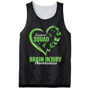 Support Squad Brain Injury Awareness Butterfly Heart Mesh Reversible Basketball Jersey Tank