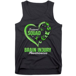 Support Squad Brain Injury Awareness Butterfly Heart Tank Top