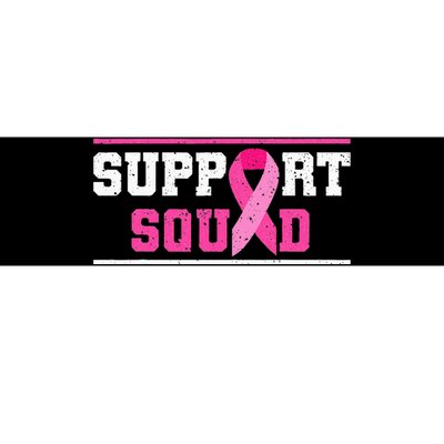 Support Squad Breast Cancer Awareness Pink Ribbon Bumper Sticker