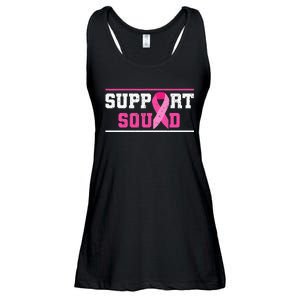 Support Squad Breast Cancer Awareness Pink Ribbon Ladies Essential Flowy Tank