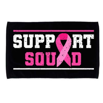 Support Squad Breast Cancer Awareness Pink Ribbon Microfiber Hand Towel